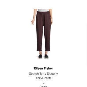 Eileen Fisher Women's Ankle Pants ,burgundy,eggplant ,casis